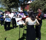 Musicians at the Grave for Laudate Dominum